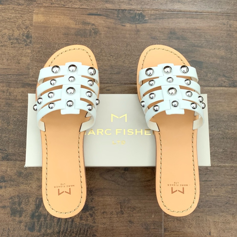 Marc Fisher LTD Pava Slide Sandals, New with Box!